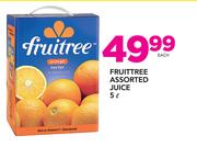 Fruitree Assorted Juice-5Ltr Each
