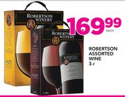 Robertson Assorted Wine-3Ltr Each