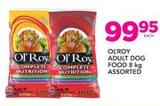 Ol'Roy Adult Dog Food Assorted-8Kg Each