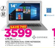 Connex 14" Intel Celeron Dual Core Notebook