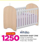 Ditalia Wooden Baby Crib