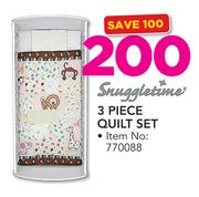 Snuggletime 3 Piece Quilt Set
