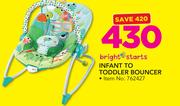 Bright Starts Infant To Toddler Bouncer