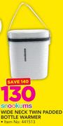 Snookums Wide Neck Twin Padded Bottle Warmer