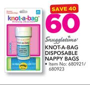 Snuggletime Knot A Bag Disposable Nappy Bags