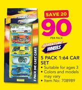 Adventure Wheels 5 Pack 1:64 Car Set