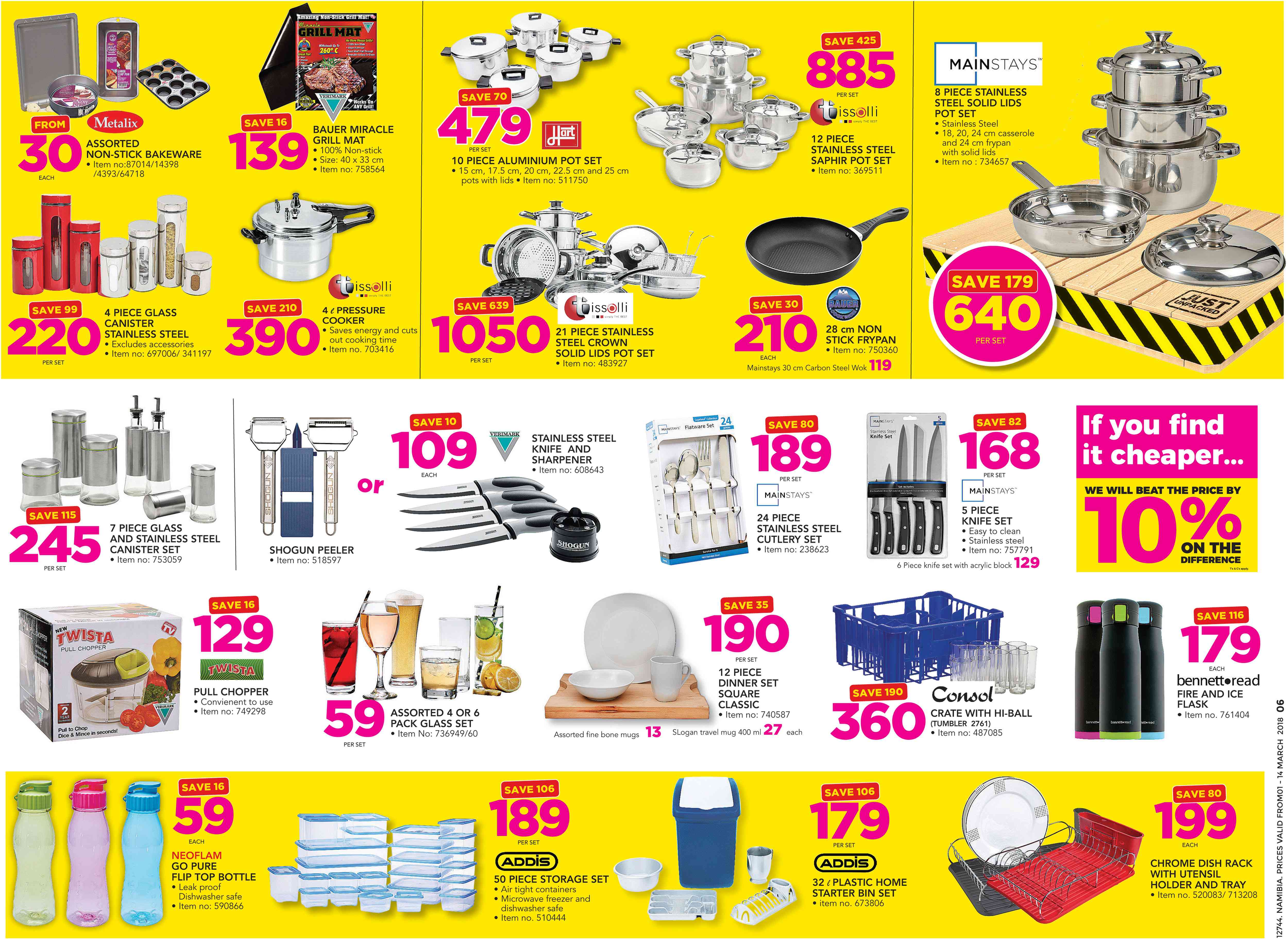 Special Hart 10 Piece Aluminium Pot Set — www.guzzle.co.za