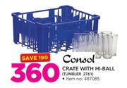 Consol Crate With Hi-Ball TUMBLER 2761