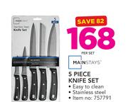 Mainstays 5 Piece Knife Set