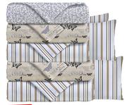 Mainstays Queen 3 Piece Microfiber Sheet Set Print Assorted Includes Two Matching Pillowcases