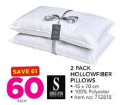 Sheraton 2 Pack Hollowfiber Pillows-45 x 70cm Each