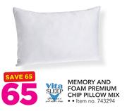 Vita Sleep Memory & Foam Premium Chip Pillow Mix