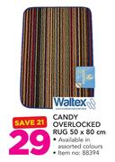 Waltex Candy Overlocked Rug 50 x 80cm