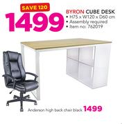 Anderson High Back Chair Black