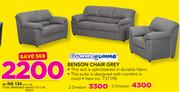 Gommagomma 2-Division Benson Chair Grey