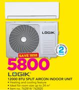 Logik 12000 BTU Split Aircon Indoor Unit