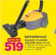 Bennett Read Bagged Cylinder Vacuum