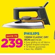 Philips 1000W Classic Dry Iron