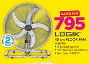 Logik 45cm Floor Fan