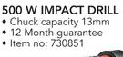 Stramm 500W Impact Drill 
