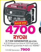 Ryobi 5.5 KW Generator