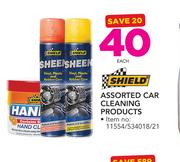 Shield Assorted Car Cleaning Products-Each