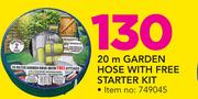 20m Garden Hose With Free Starter Kit