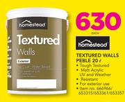 Homestead Textured Walls Peble 20L