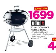 Weber 57cm Compact Kettle  Braai