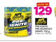 NPL Pre-Ignite Pre-Workout Grape-150g