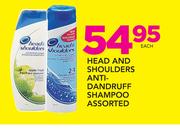 Head And Sholulders Anti-Dandruff Shampoo Assorted-Each
