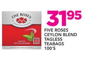 Five Roses Ceylon Blend Tagless Teabags-100's