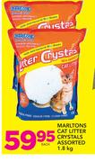Marltons Cat Litter Crystals Assorted-1.8Kg Each