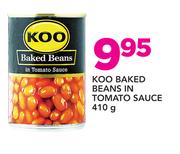 Koo Baked Beans In Tomato Sauce-410g