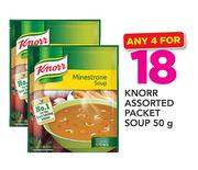 Knorr Assorted Packet Soup-4 x 50g