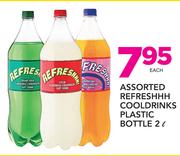 Assorted Refreshhh Cooldrinks Plastic Bottle-2Ltr Each