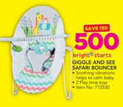 bright starts giggle and see safari bouncer