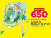 Bright Starts Infant To Toddler Bouncer