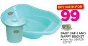 Baby Care Baby Bath And Nappy Bucket-For Both