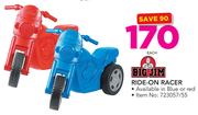 Big Jim Ride On Racer In Blue Or Red-Each
