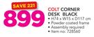 Colt Corner Desk Black 74 x 15 x 117cm