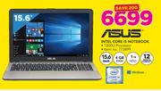 Asus 15.6" Intel Core i5 Notebook