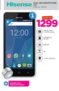 Hisense Dual Sim Smartphone Infinity U962 With Plus Bluetooth Headphones & Phone Cover