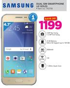 Samsung Dual Sim Smartphone J2 Gold
