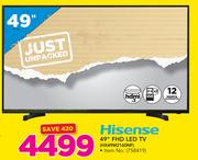 Hisense 49" FHD LED TV HX49M2160NF