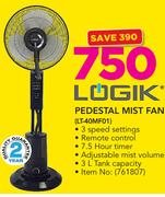 Logik Pedestal Mist Fan LT-40MF01