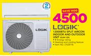 Logik 12000 BTU Split Aircon Indoor & Outdoor Unit GLM-12X