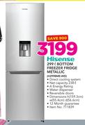 Hisense 299Ltr Bottom Freezer Fridge Metallic H299BME-WD