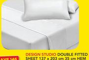 Design Studio Double Fitted Sheet Hem