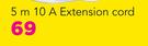 Simple Choice 5M 10A Extension Cord White